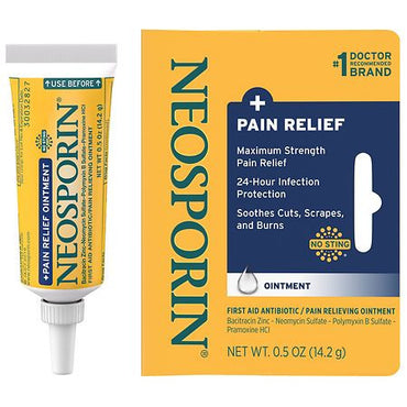Neosporin Plus Maximum Strength First Aid Antibiotic Pain Reliever Ointment - 0.5 Oz