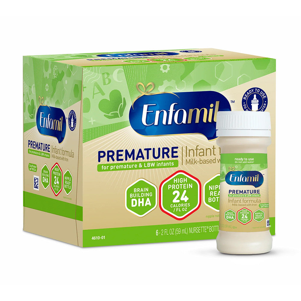 Enfamil Premature High Protein Formula Milk 6 Bottles, 2 Oz, 8 Ea