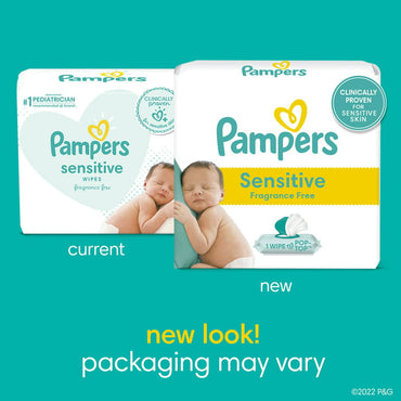 Pampers Stages Baby Sensitive Wipes Refill With Cotton, 192 Ct
