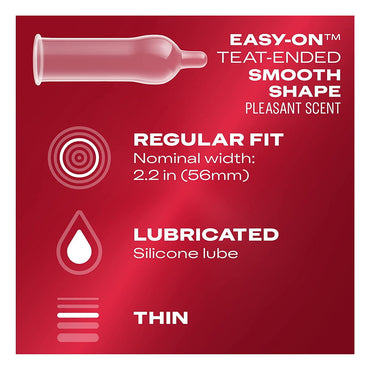 Durex Extra Sensitive Ultra Thin Lubricated Condoms, 24 Ea