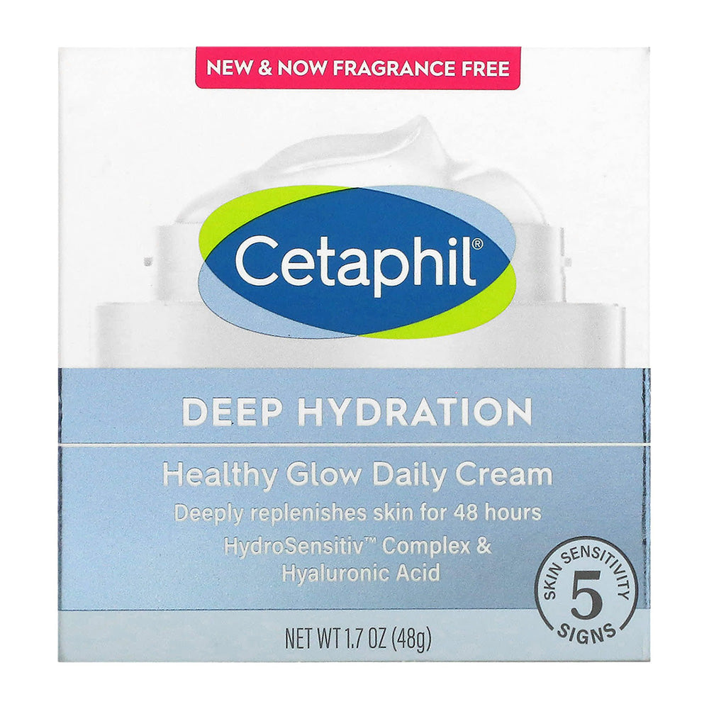 Cetaphil Hydrates Skin Boosts Deep Hydration Healthy Glow Cream 1.7Oz (48g)
