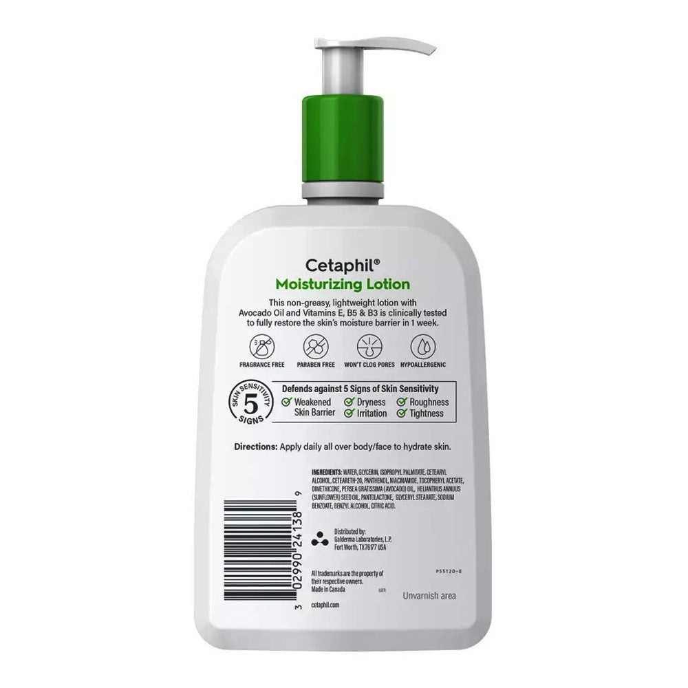 Cetaphil Hydrating Moisturizing Lotion for All Skin Types, Sensitive Skin, 20 Oz