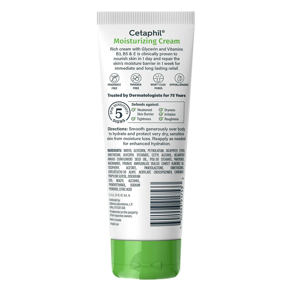 Cetaphil Body Moisturizing Cream for Very Dry to Dry Skin, 3 Oz