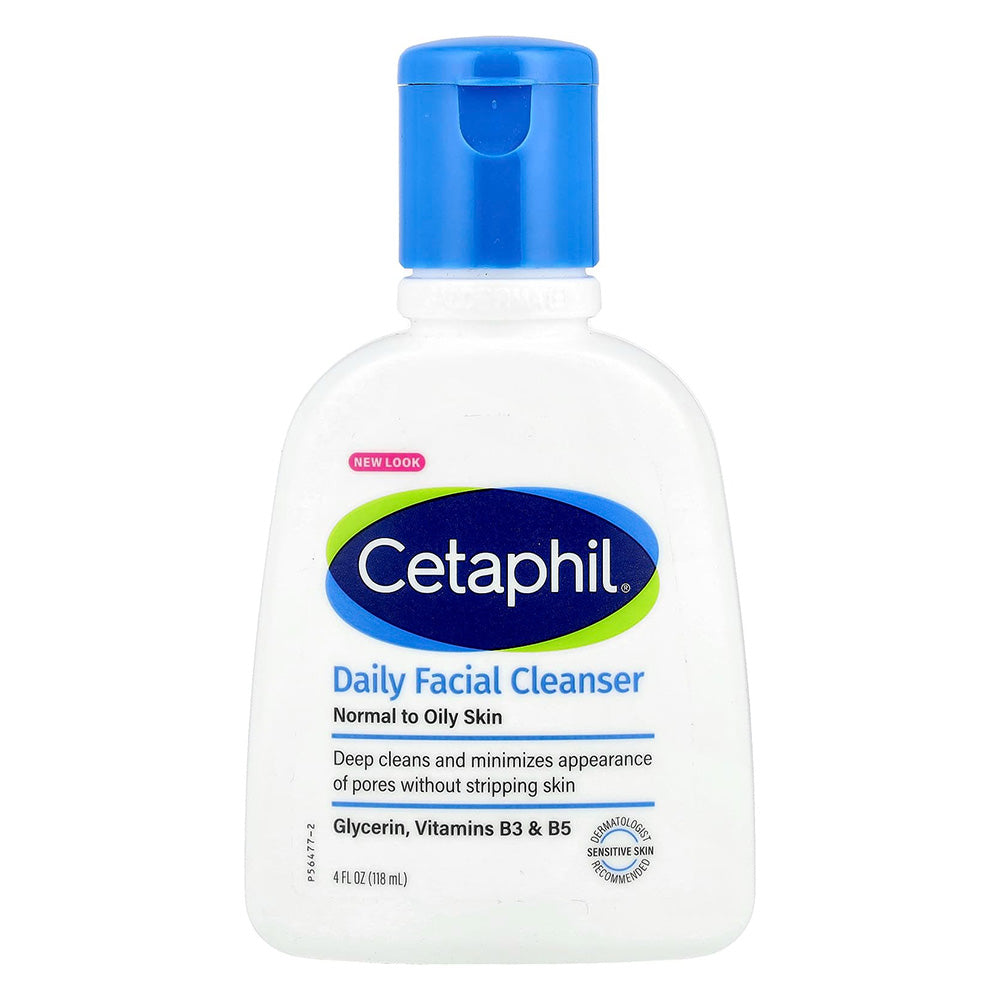 Cetaphil Cleanses Skin Controls Oil Non-Comedogenic Daily Facial Cleanser Combination to Oily Skin 4Oz (118ml)
