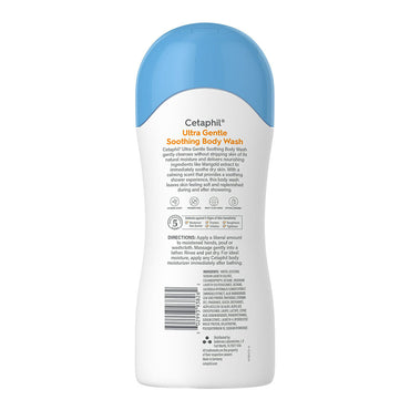 Cetaphil Ultra Gentle Soothing Body Wash for Sensitive and Dry Skin, 16.9 Oz