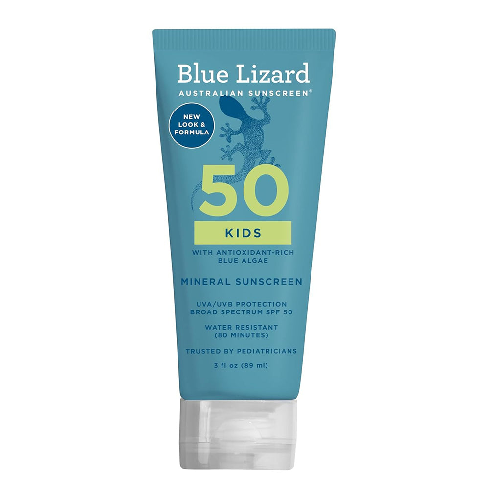 Blue Lizard Kids Mineral Antioxidant Rich Sunscreen Lotion SPF 50 Fragrance Free 3Oz (89ml)