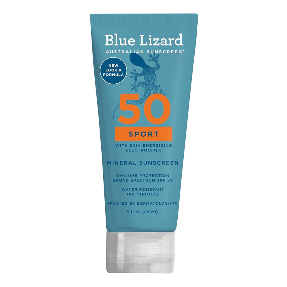 Blue Lizard Sport Mineral Sunscreen SPF 50 Lotion Broad Spectrum Protection 8Oz (89ml)