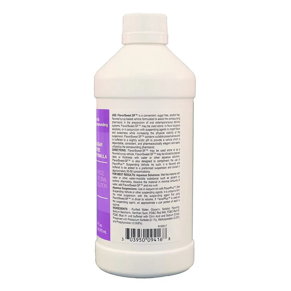 Humco Flavor Sweet Sugar Free Compounding Syrup Vehicle, Cherry, 16 Oz