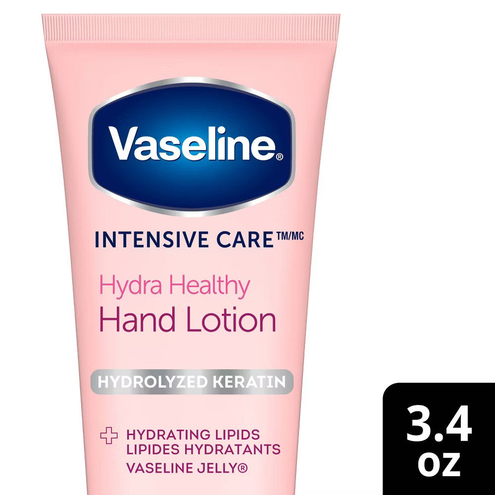 Vaseline Intensive Care Healthy Hands Stronger Nails Lotion, 3.4 Oz