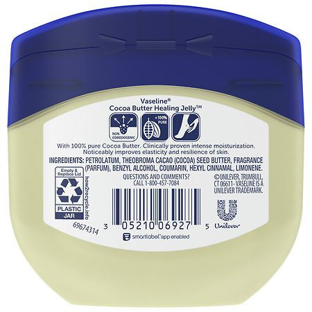 Vaseline Cocoa Butter Healing Petroleum Jelly, 7.5 Oz