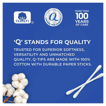 Q-Tips Antibacterial Cotton Swabs For Clean Ears, 300 Ea