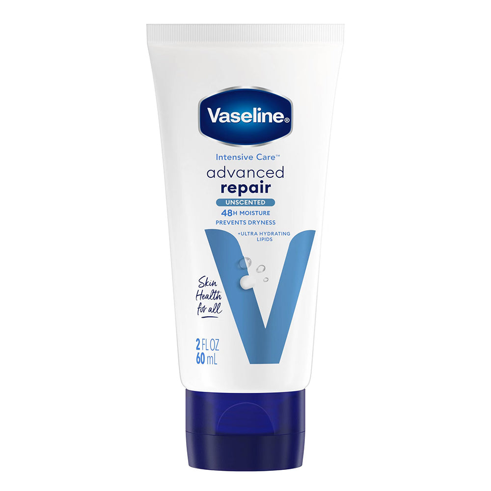 Vaseline Intensive Care Lotion Adv Repair Unscented 48 Hr Moisture 2Oz (60ml)