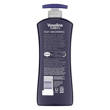 Vaseline Men Fast I.C Absorbing Body And Face Lotion - 20.03 Oz