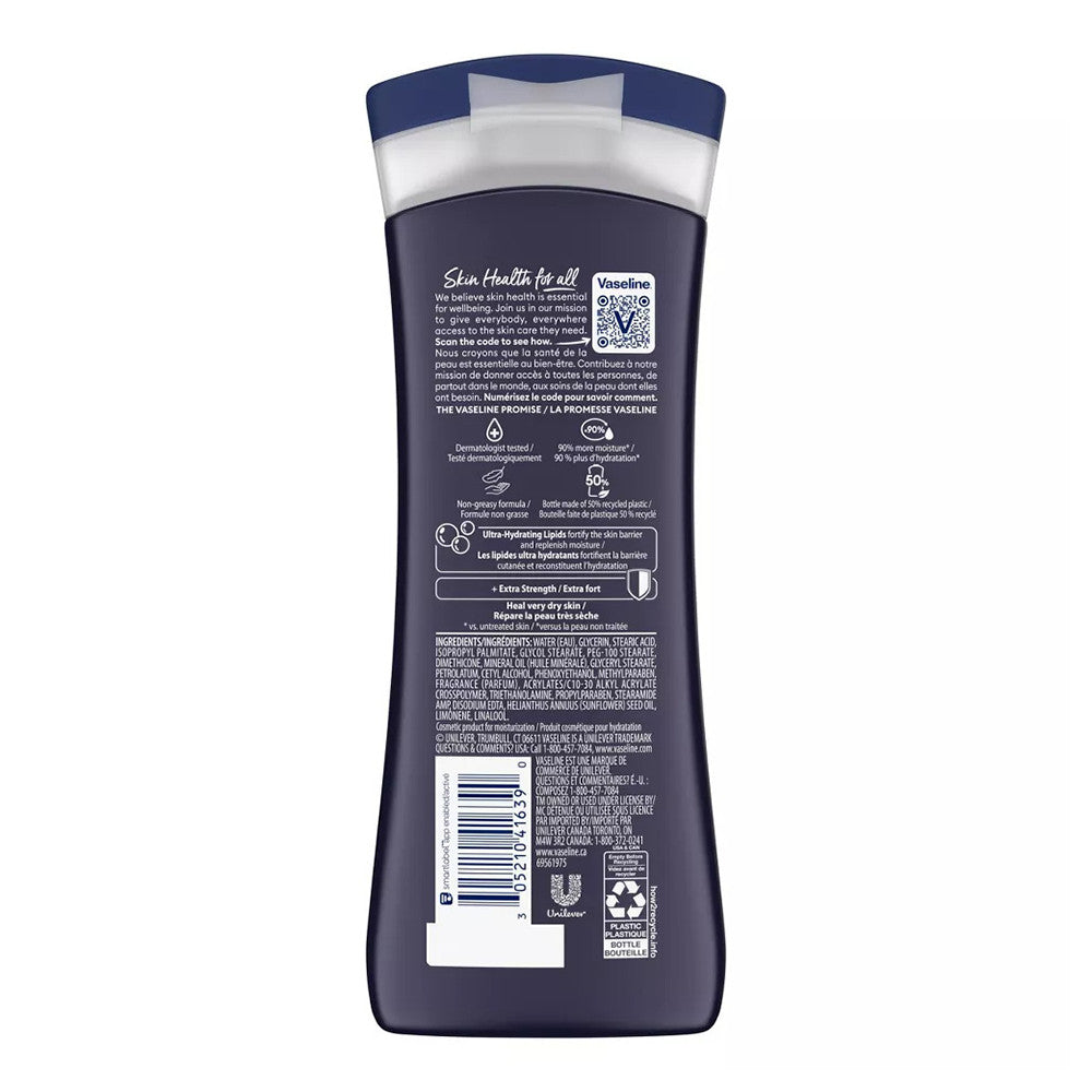 Vaseline Men Extra Strength Body And Face Lotion, 10 Oz