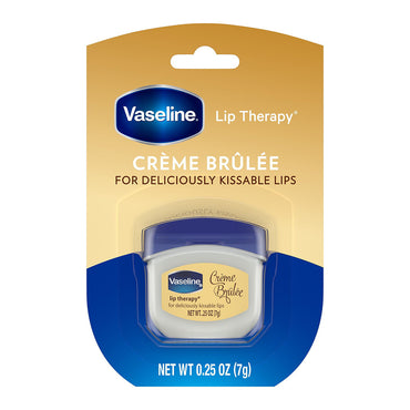 Vaseline Lip Therapy Creme Brulee Jar, 0.25 Oz