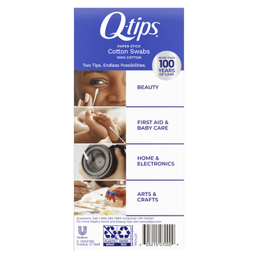 Q-Tips Cotton Swabs For Clean Ears, 170 Ea