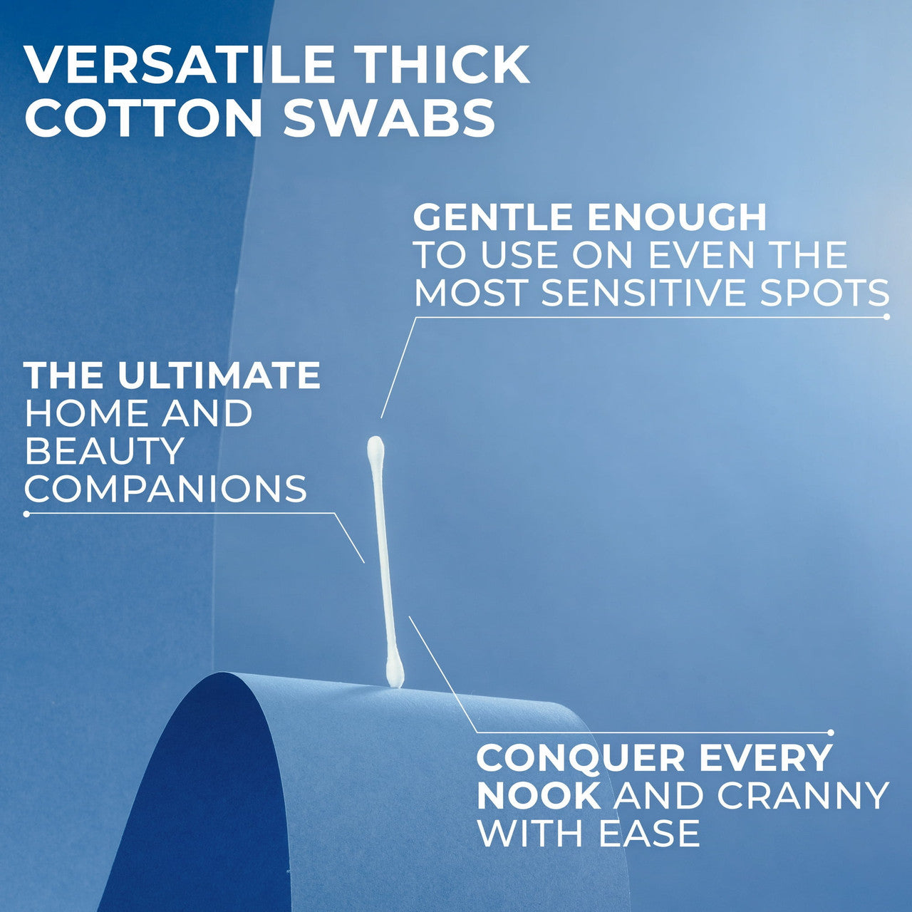 Q-Tips Antimicrobial Safety Cotton Swabs For Clean Ears, 375 Ea