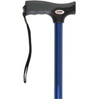 Carex Soft Grip Adjustable Cane, Metallic Blue - 1 Ea