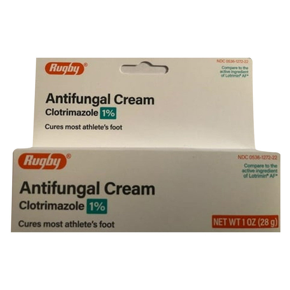 Rugby Clotrimazole Antifungal 1% Cream, 1 Oz