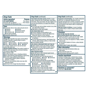 Advil Advanced Medicine For Pain, 200Mg, Tablets, 100 Ea