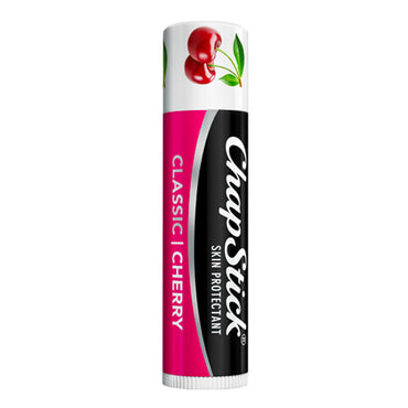 ChapStick Skin Protectant Classic Cherry Lip Balm Tube, Chapped or Cracked Lips