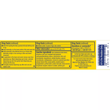 Preparation H Multi Symptoms Relief with Aloe, Hemorrhoidal Cream Tube, 0.9 Oz