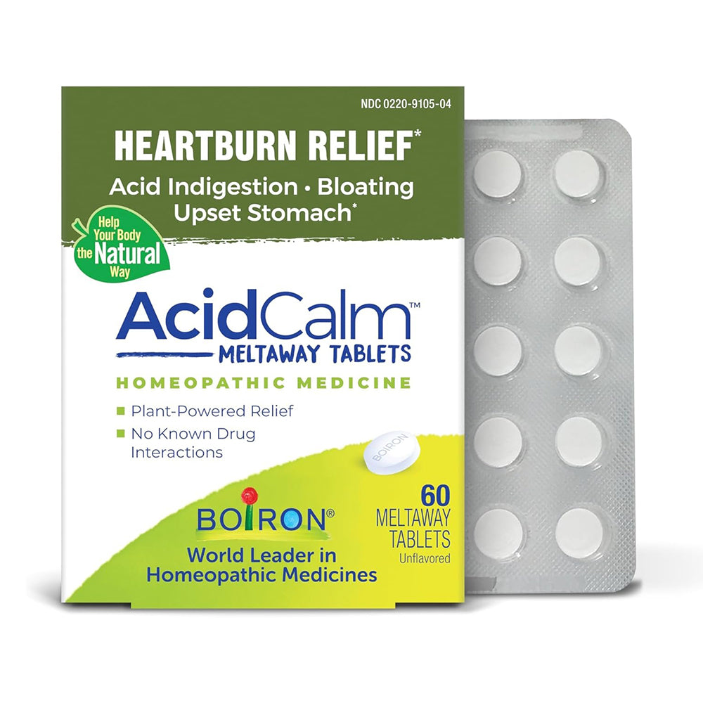 Boiron Heartburn Relief AcidCalm Meltaway Tablets 60Ea