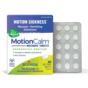 Boiron MotionCalm Tablets, Homeopathic Medicine Relief for Nausea, Vomiting and Dizziness, 60 Ea