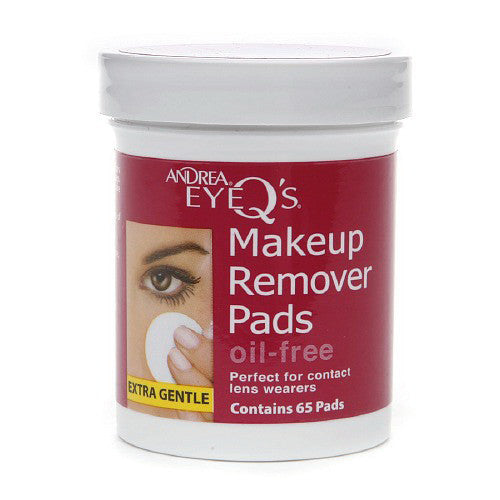 Andrea Eyeqs Oil Free Makeup Remover Pads, 65 Ea