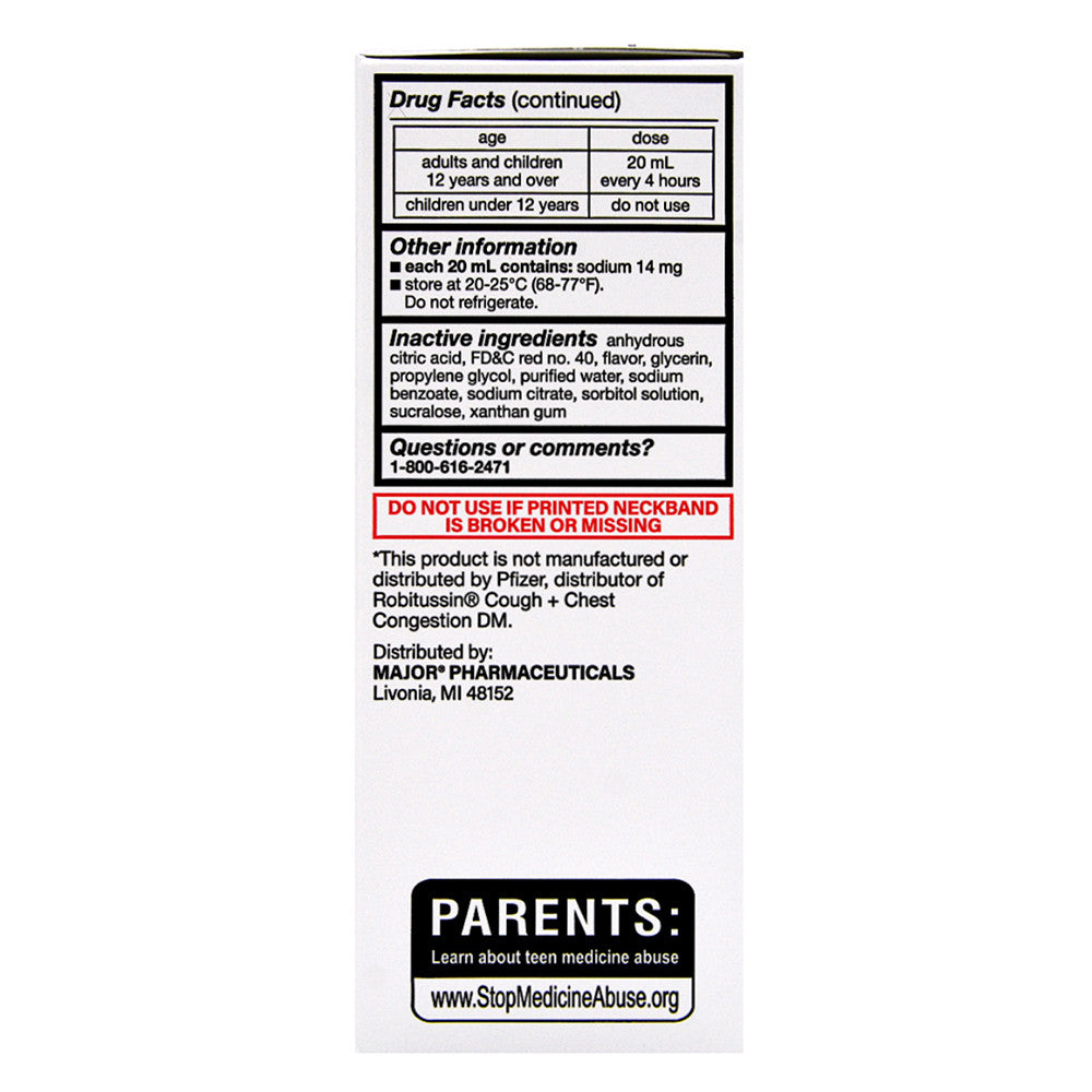Major Robafen Cf Multi Symptom Cold, 4 Oz