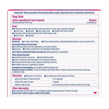 Benadryl Dye-Free Allergy Relief Liqui Gels, 24 Ea