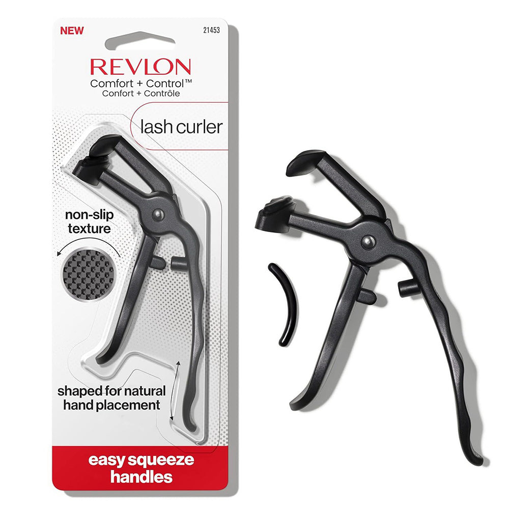 Revlon Comfort and Control Eyelash Curler with Storage for Refill Pads 1Ea