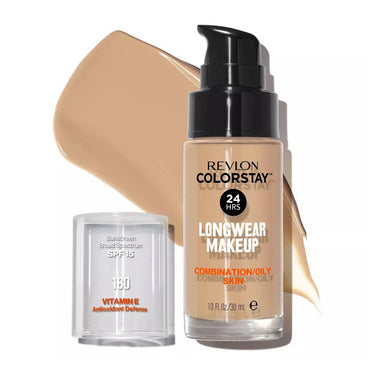 Revlon Colorstay Makeup With Softflex For Combination / Oily Skin, Sand Beige #190 - 1 Oz