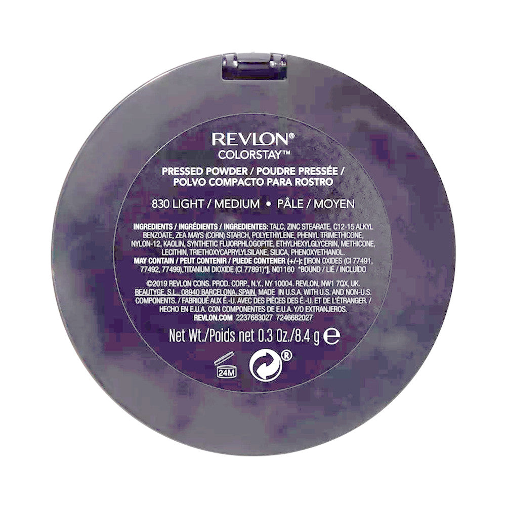 Revlon Colorstay Pressed Powder With Softflex, Light Medium 830, 0.3 Oz