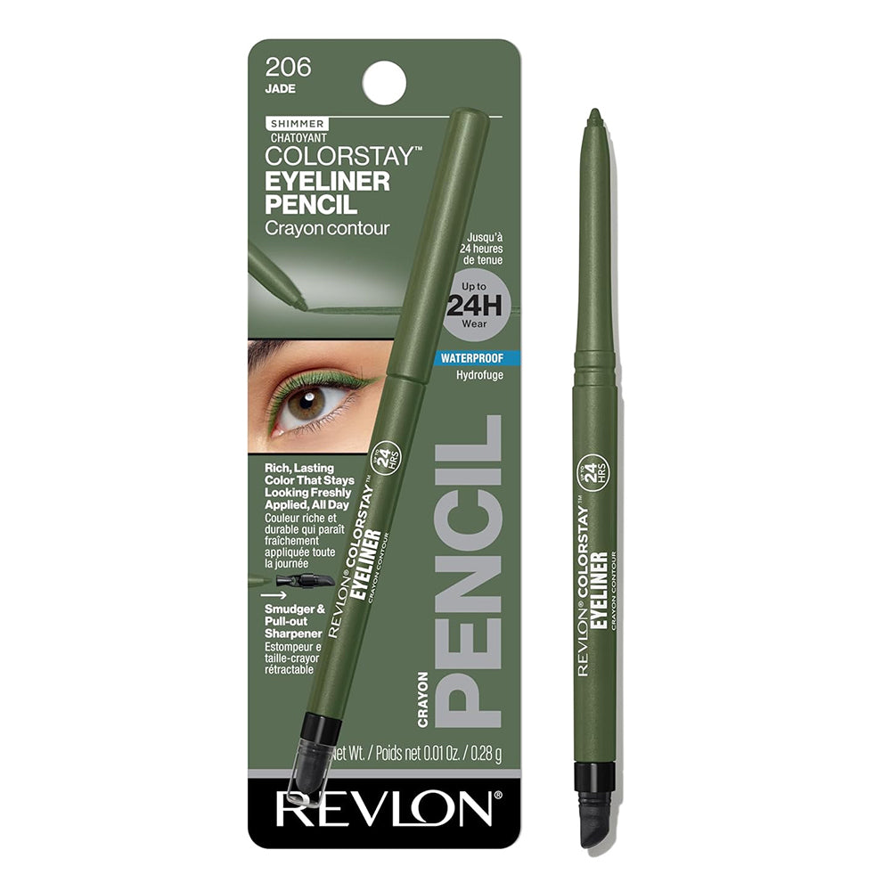Revlon ColorStay Eyeliner Pencil, Jade, 1 Ea