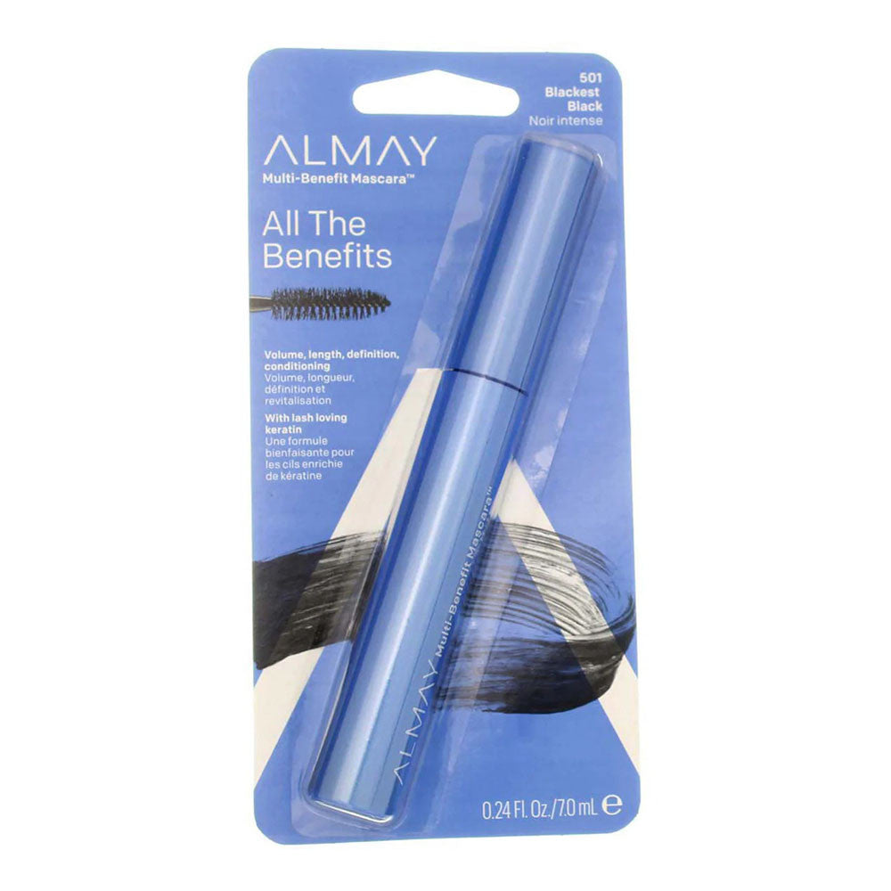 Almay Volume, Length, Definition and Conditioning Mascara, Blackest Black, 1 Ea