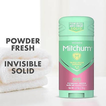 Lady Mitchum Clear Gel Antiperspirant And Deodorant, Powder Fresh - 3.4 Oz