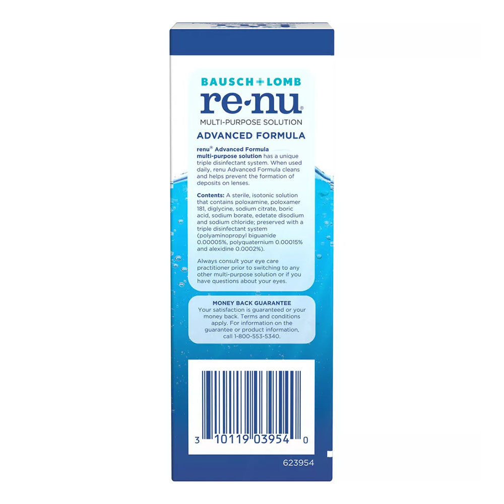 Bausch And Lomb Renu Advanced Formula Multipurpose Clean Contacts Solution, 2 Oz