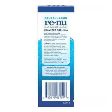 Bausch And Lomb Renu Advanced Formula Multipurpose Clean Contacts Solution, 2 Oz