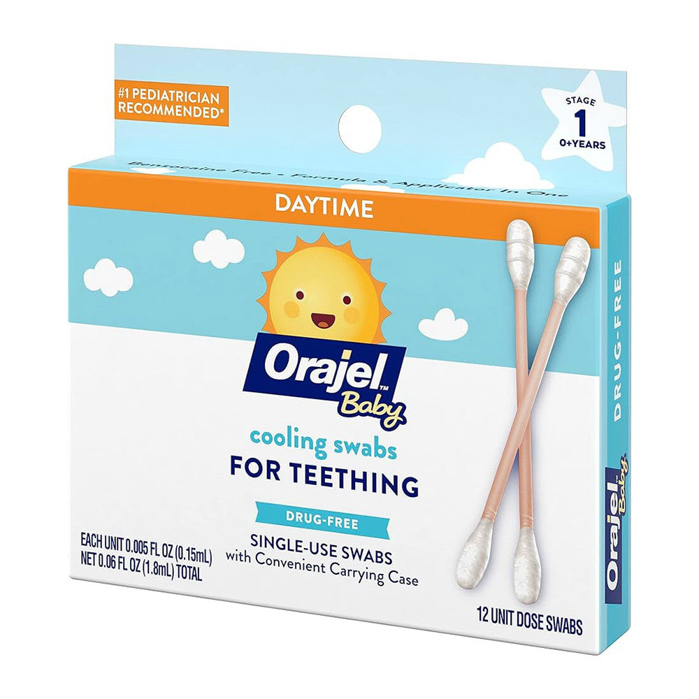 Orajel Baby Daytime Cooling Swabs For Teething, 0.06 Oz