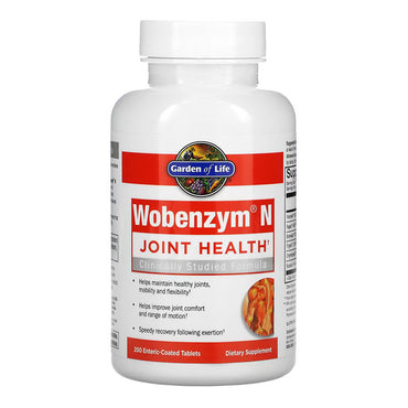 Garden of Life Wobenzym N Joint Support Enteric Coated Tablets, 200 Ea