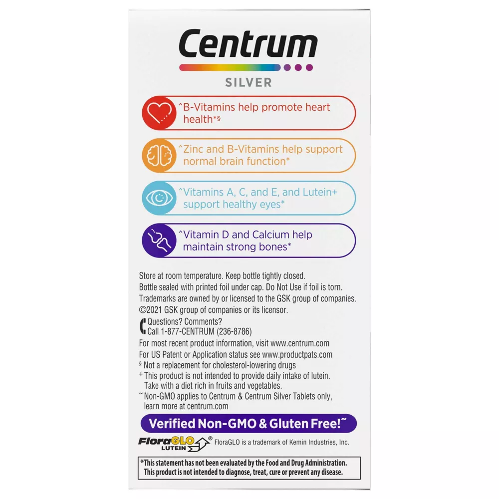 Centrum Silver Women 50 Plus Multivitamin and Multimineral Supplement Tablets, 100 Ea