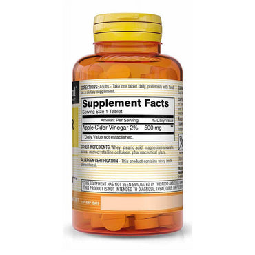 Apple Cider Vinegar Tablets, Body Shapers - 100 Tablets