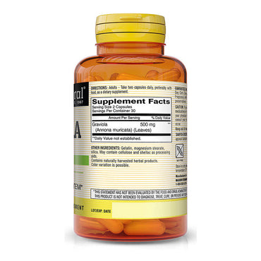 Mason Natural Graviola Sour Sop 500 Mg Capsules - 60 Ea