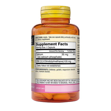 Mason Natural Dim Diindolylmethane 100 mg Capsules, Helps Estrogen Levels, 60 Ea