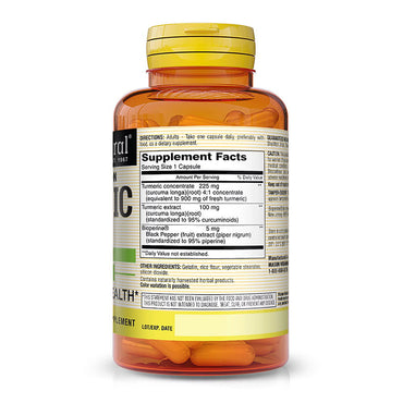 Mason Natural Turmeric 1000 Mg with BioPerine Capsules, 60 Ea