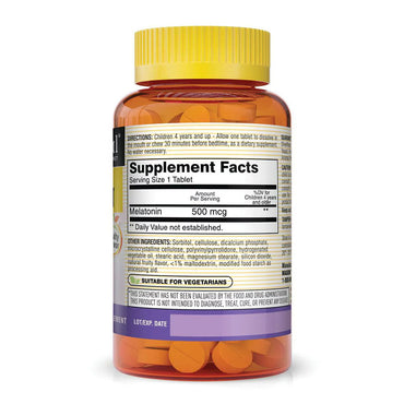 Mason Natural Healthy Kids Melatonin Tablets, Supports Healthy Sleep, 60 Ea