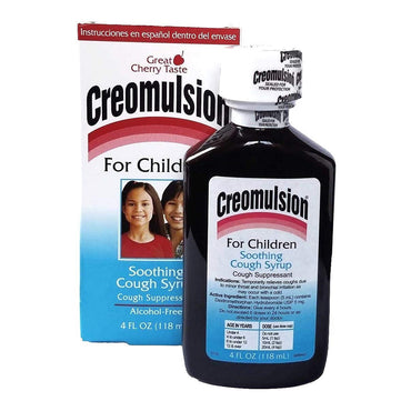 Creomulsion Cough Syrup For Children, Cherry Flavor, 4 Oz