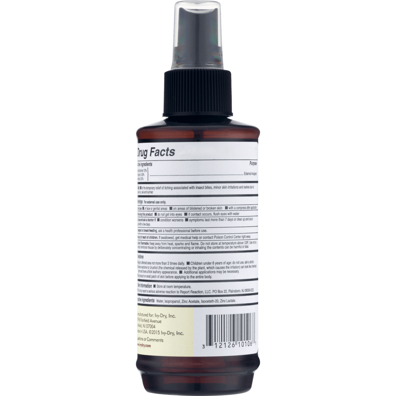 Ivy-Dry Super Temporary Relief of Pain And Itching Spray, 6 oz
