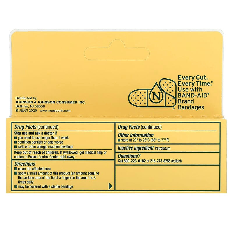 Neosporin Simply Formula 3 Ingredient First Aid Antibiotic Ointment, 0.5 Oz